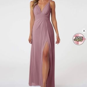 Azazie bridesmaid dress in dusty rose